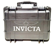 Black Invicta 12x15" relógio rígido impermeável estojo protetor colecionador caixa de armazenamento comprar usado  Enviando para Brazil