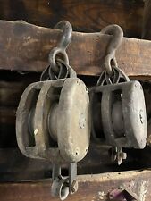 antique block tackle pulley for sale  Barton