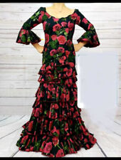 Usado, Vestido Flamenco Feria Floral Talla M segunda mano  Embacar hacia Argentina