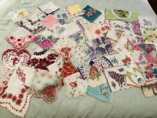 Lot vintage handkerchiefs for sale  Shipping to Ireland