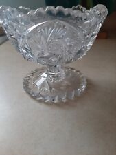 Vintage crystal compote for sale  Energy