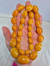 butterscotch amber beads for sale  LONDON