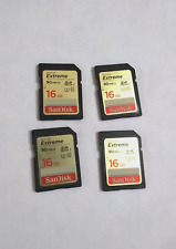 Lote de 4 cartões de memória Sandisk 16GB - Testado comprar usado  Enviando para Brazil