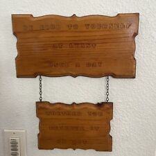 engraved rustic wood signs for sale  Castro Valley