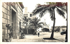 Honolulu Alta Puerto & Bishop Calle RPPC Tarjeta Postal segunda mano  Embacar hacia Argentina