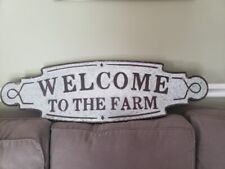 Galvanized metal welcome for sale  Ladson