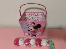 Disney Minnie Mouse Easter Basket & Bunny Easter Eggs LOT for sale  Shipping to South Africa