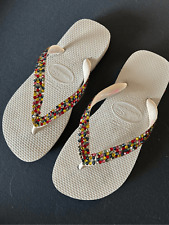 Chinelos brancos de strass HAVAIANAS comprar usado  Enviando para Brazil