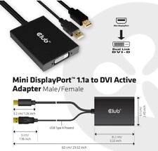 Club 3D CAC-1130 Mini DisplayPort to Dual Link DVI-D Adapter Up 2560 x 1600 for sale  Shipping to South Africa