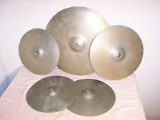 Juego de platillos vintage Ludwig Paiste 14", 16", 20"" y Zyn 14"" sombreros altos segunda mano  Embacar hacia Argentina