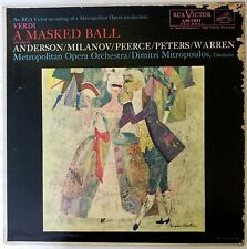 Verdi A Masked Ball versão resumida vinil Anderson Milanov Peerce Peters Warren comprar usado  Enviando para Brazil