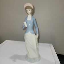 Beautiful Nadal Figurine Porcelain Girl With Bonnet and Hankie 10 INCHES for sale  Shipping to South Africa