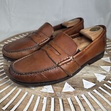 Zapatos Polo by Ralph Lauren de cuero marrón centavo para hombre talla 11D MQ 3212 segunda mano  Embacar hacia Argentina