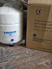 PAE RO-132 Reverse Osmosis Water Storage Tank White Steel 1/4" NPT 4 Gallon  for sale  Shipping to South Africa