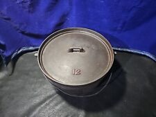 Vintage Martin Stove & Range #12 Cast Iron  Dutch Oven Three Leg Marked RB for sale  Shipping to South Africa