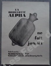 Alpha schoenfeld 1927 d'occasion  Expédié en Belgium