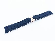 Usado, Pulseira preta 23mm pulseira de borracha/aço compatível com relógio Emporio Armani AR5905 + pinos comprar usado  Enviando para Brazil
