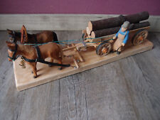 Holzschnitzerei pferdegespann  gebraucht kaufen  Marienberg, Pobershau