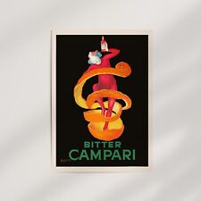 Cartel de arte de pared premium Bitter Campari de Leonetto Cappiello (1921), usado segunda mano  Embacar hacia Argentina