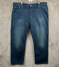 Jeans masculino Levis 46x30 grande e alto 559 relaxado reto elástico azul denim, usado comprar usado  Enviando para Brazil