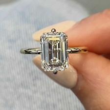 3.85ctw emerald cut for sale  FARNHAM