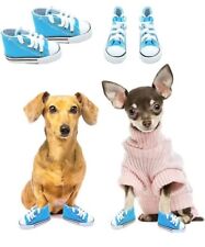 6 Tênis de Lona para Animais de Estimação Esportivo Antiderrapante Sapatos Pequenos Cães Gatos Papagaios Azul comprar usado  Enviando para Brazil