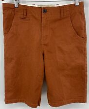 Pantalones cortos para hombre Abercrombie & Fitch talla 32 marrón oxidado cordón interior de las Bermudas segunda mano  Embacar hacia Argentina