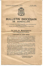Bulletin diocésain versailles d'occasion  Villenave-d'Ornon