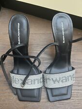 Alexander Wang Crystal  Black Heels Size 39, used for sale  Shipping to South Africa