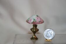 Abajur vitoriano miniatura para casa de bonecas NiGlo rosas rosa sombra de porcelana 1:12 kurf comprar usado  Enviando para Brazil