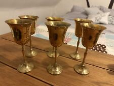 Golden wine goblets for sale  ROMSEY