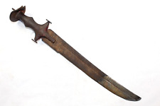 Antigua Dagger Antigüedad Cuchillo Forjado a Mano Acero Grabado Hoja Dañado segunda mano  Embacar hacia Argentina