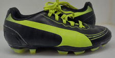Puma Jr Youth evoSPEED 5.2 FG Soccer Cleats, black and yellow, size 12.5 kids for sale  Shipping to South Africa