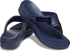 NOVO! Sandália CROCS MONTEREY METÁLICA Feminina Tanga Cunha Flip Flop Azul Marinho comprar usado  Enviando para Brazil