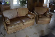 Canapé fauteuil cuir d'occasion  Verneuil-l'Étang
