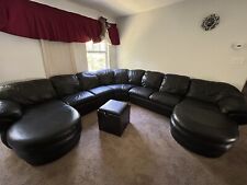 Black sectional living for sale  Durham