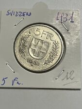 5 franchi argento 1954 usato  Biella