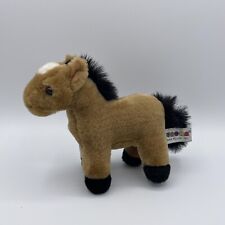 De Colección Aurora Marrón Caballo Peluche Negro Peluche Animal Mancha Blanca Pony 7 pulgadas segunda mano  Embacar hacia Argentina