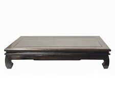 19.5" Oriental Brown Wood Rectangular Table Top Stand Riser ws3512, used for sale  Shipping to South Africa