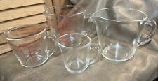 set of 4 Pyrex measuring cups vintage for sale  Shipping to South Africa