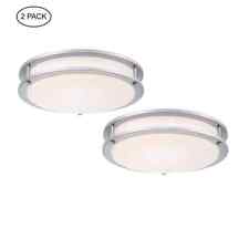 Used, Hukoro Hanz 13 in. Selectable LED 2700K-5000K Flush Mount Ceiling Light 2-Pack for sale  Shipping to South Africa