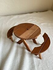 Vintage 1972 Reevesline Dollhouse Miniature Picnic Table Benches for sale  Shipping to South Africa