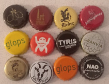 12 CHAPAS BEER CAPS KRONKORKEN CERVEZA ARTESANA CRAFT ESPAÑA SPAIN TAPON CORONA, usado comprar usado  Enviando para Brazil