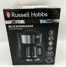 Russell Hobbs Buckingham Coffee Machine, 1.25 Litre, Black And Silver 20680, used for sale  Shipping to South Africa