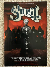 Ghost BC Band B.C. PA II 2-Sided Infestissumam 10/2013 POSTCARD FLYER 4"x6", usado comprar usado  Enviando para Brazil