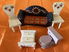 Wooden painted dollhouse for sale  Newcastle