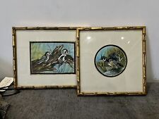 Vintage birds painting for sale  UK