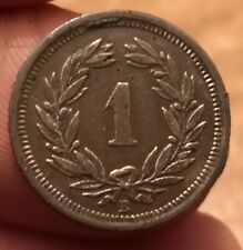 Moneta rappen 1908 usato  Olbia