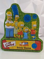 The Simpsons Trivia Game 2000 lata de metal completo com pôster de elenco comprar usado  Enviando para Brazil