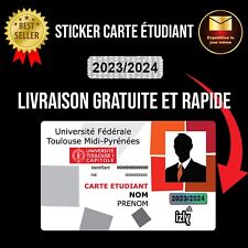 Autocollant carte étudiant d'occasion  Toulouse